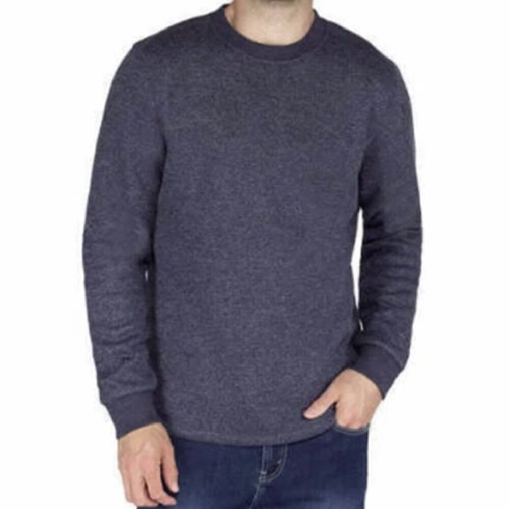 BC Clothing New Heritage Waffle Knit Long Sleeve Thermal Plush Shirt Navy 3X